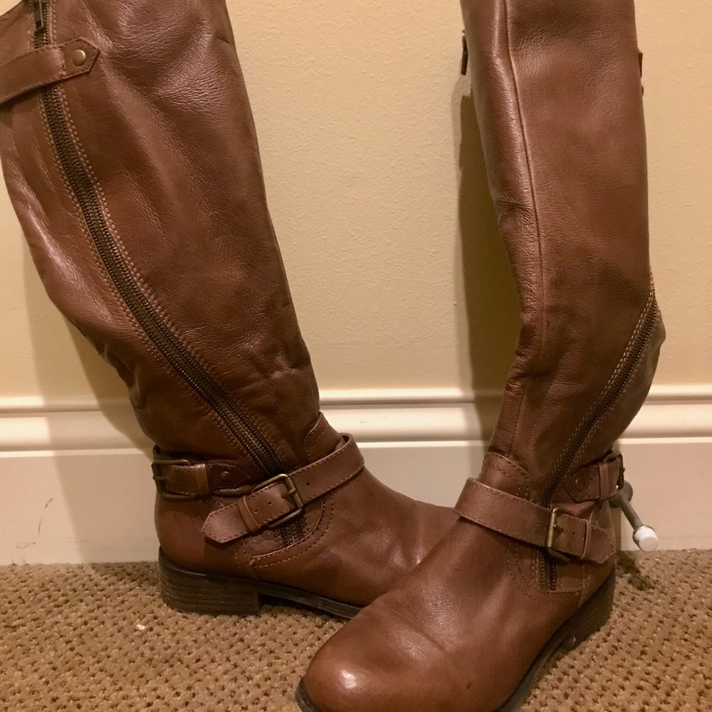 Steve Madden Tall Tan Boots Size 7